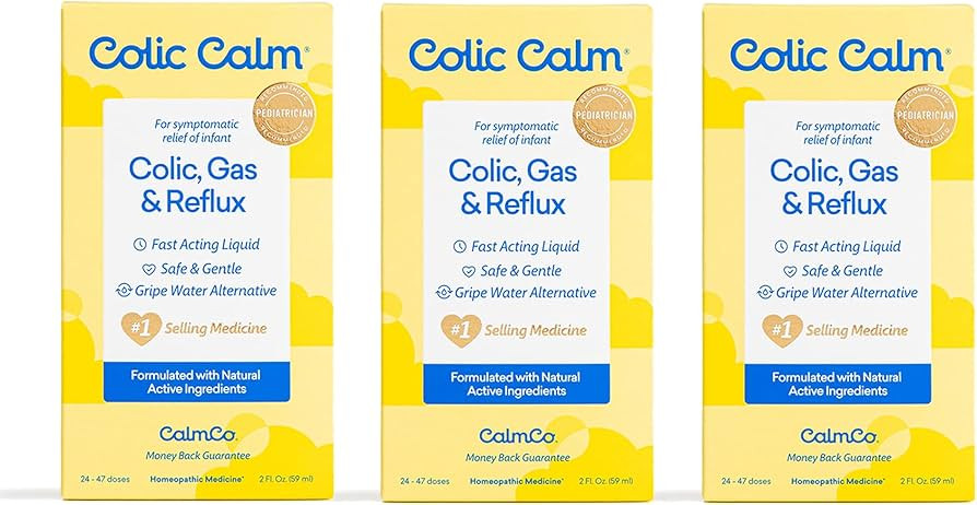 Colic Calm Homeopathic Gripe Water, Colic & Infant Gas Relief Drops, 2 fl oz (Pack of 3) | Amazon (US)