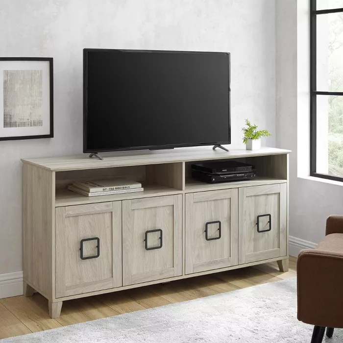 Asa 4 Door Modern Media Center TV Stand for TVs up to 65" - Saracina Home | Target