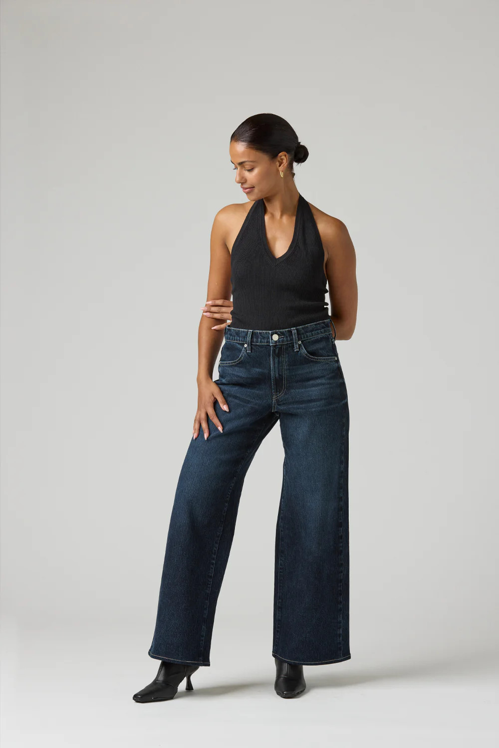 The Hermosa Wide Denim | Nightfall | elims denim