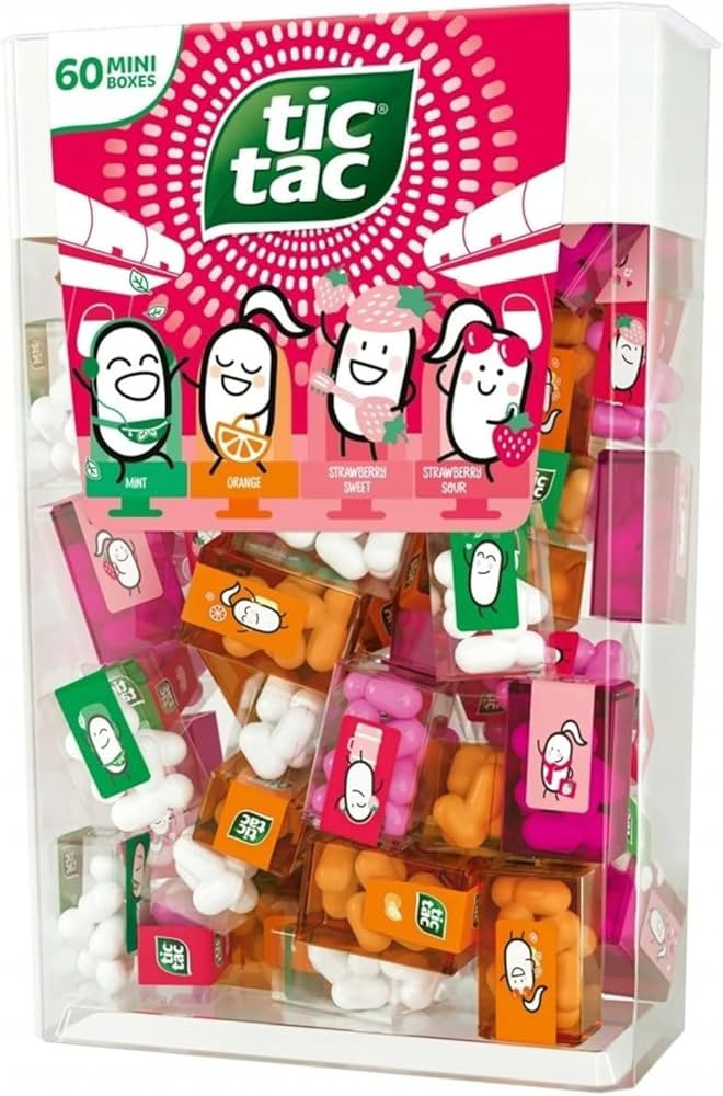 Tic Tacs Travels mini packs - individual packets - Flavoured drops - mint - orange - strawberry s... | Amazon (US)