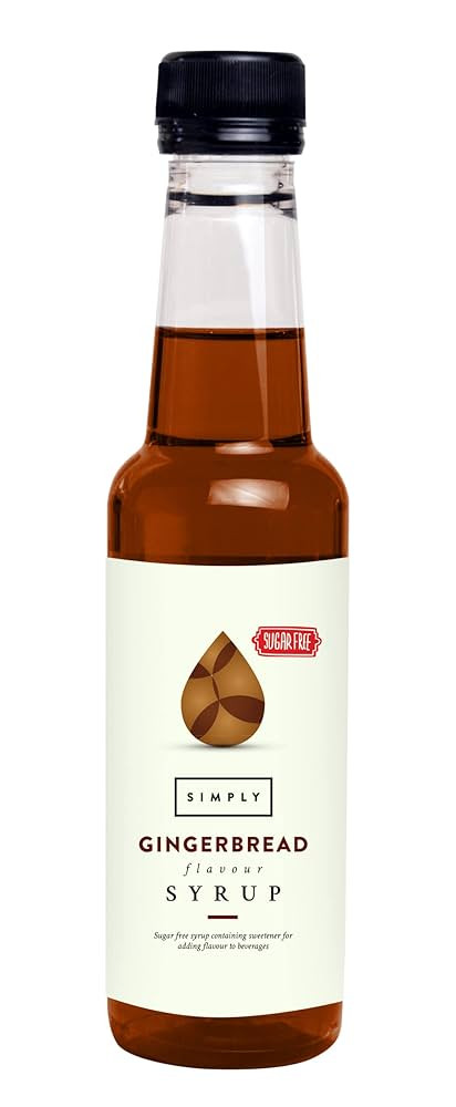 Simply Sugar Free Gingerbread Syrup, Low Calorie, Vegan & Nut Free Flavoured Syrup for Coffee, Co... | Amazon (UK)