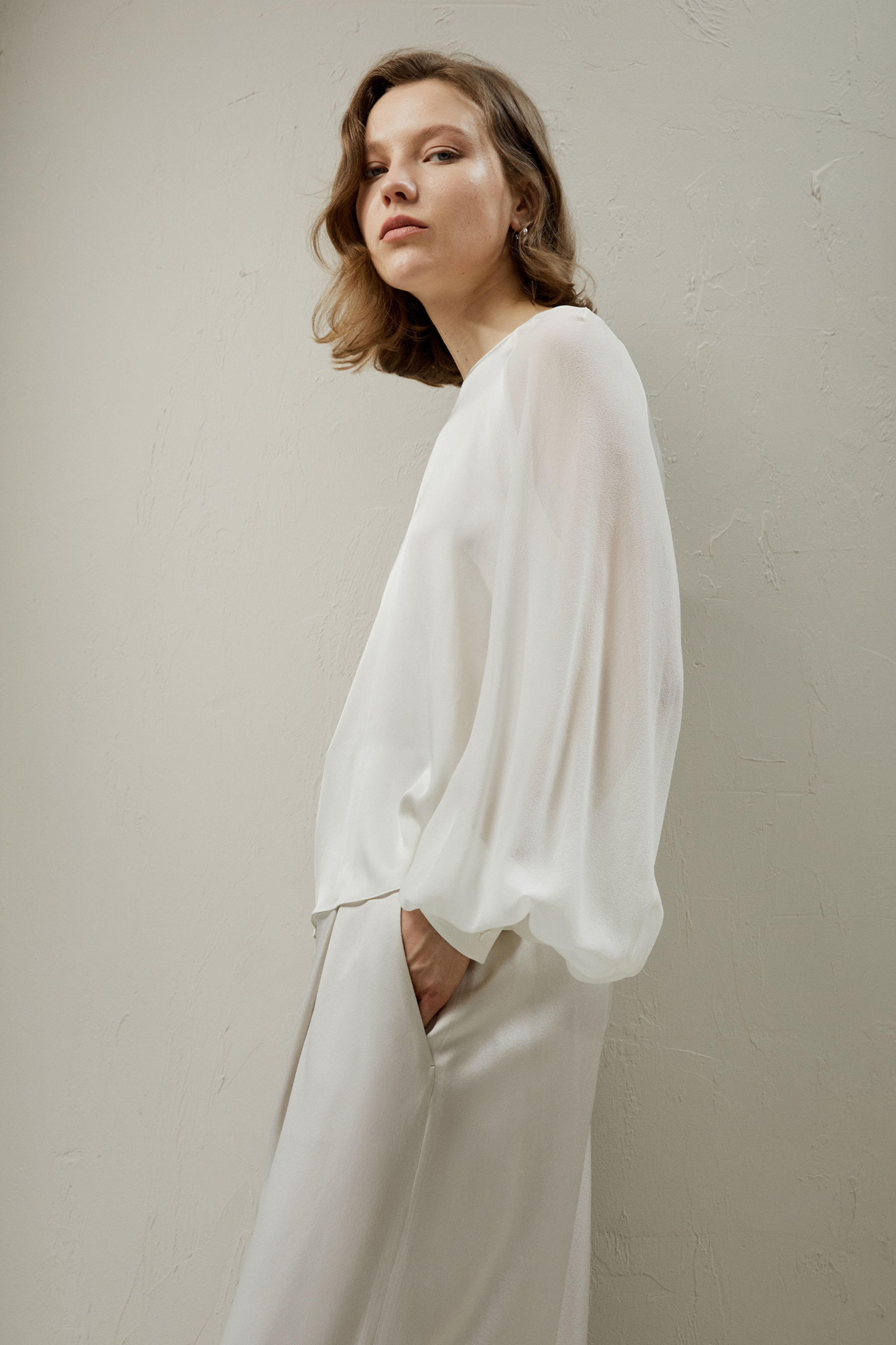 Silk Blouse with Raglan Sleeves | LILYSILK
