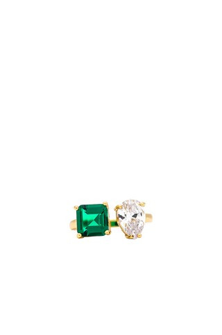 Joy Dravecky Jewelry Best of Both Worlds Ring in Clear & Green from Revolve.com | Revolve Clothing (Global)