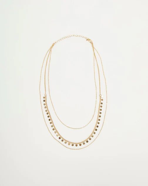 Jett Layered Disc Necklace - Gold | VICI Collection