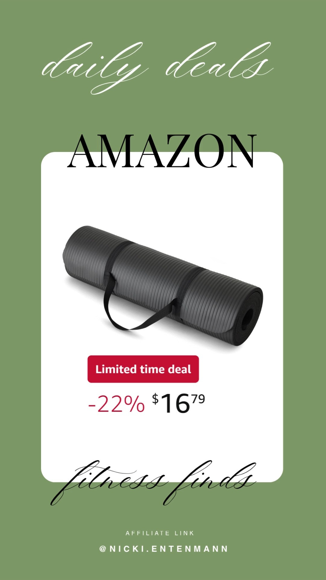 This extra thick exercise yoga mat with carrying strap brings cheerful comfort and effortless support to everyday practice with durable flair. #YogaMat #ExerciseGear #FitnessEssentials #WorkoutTools #HealthyLiving #ActiveLife #HomeGymEssentials #DailyPractice #WellnessGoals #LifestyleGear 🧘‍♀️✨🌿
 

 #LTKActive #LTKHome #LTKSaleAlert