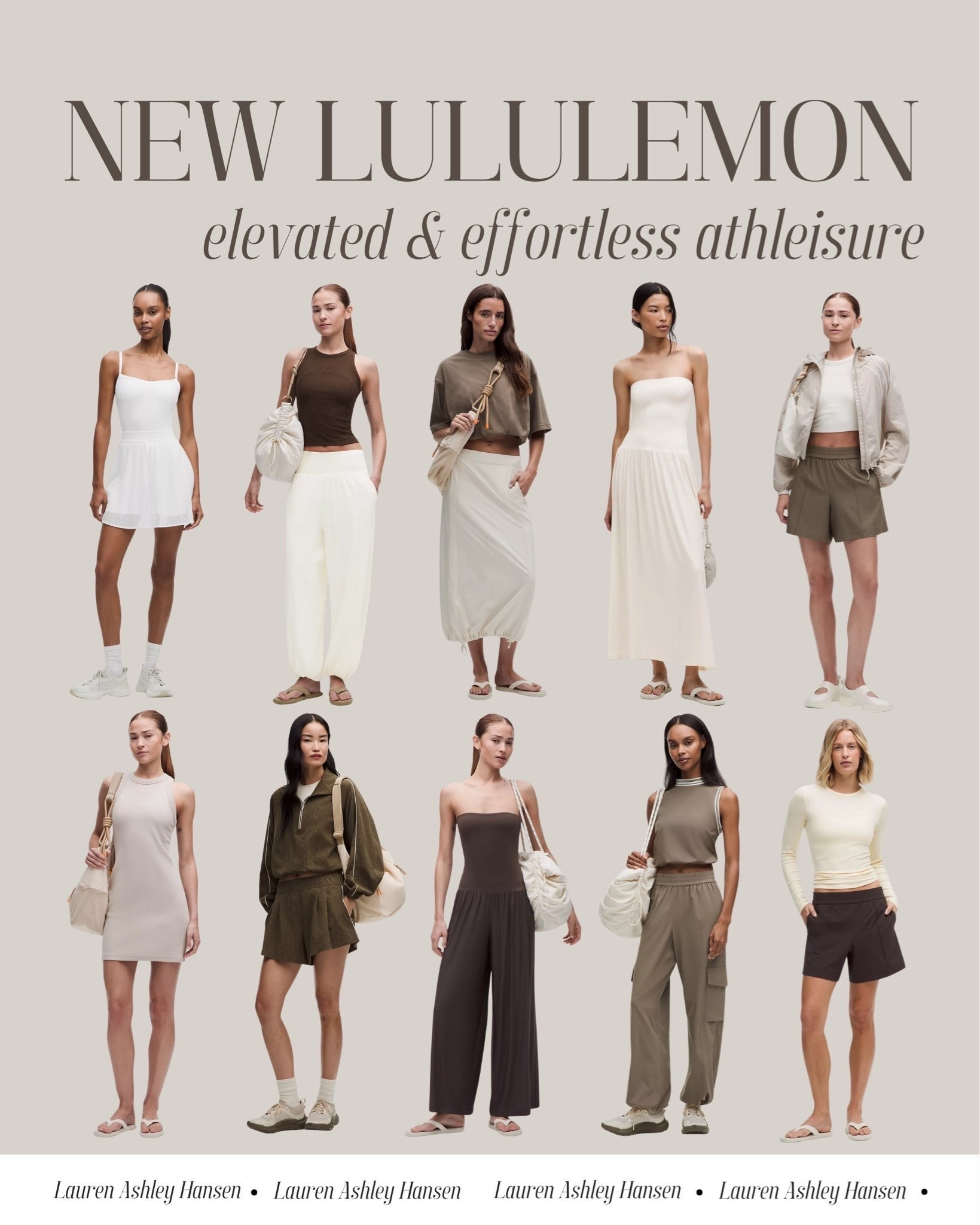 The prettiest new elevated and effortless athleisure finds from Lululemon. I love these tan, taupe, olive, and brown tones. Timeless styles you can wear now and into fall!

#LTKgrwm #LTKootd