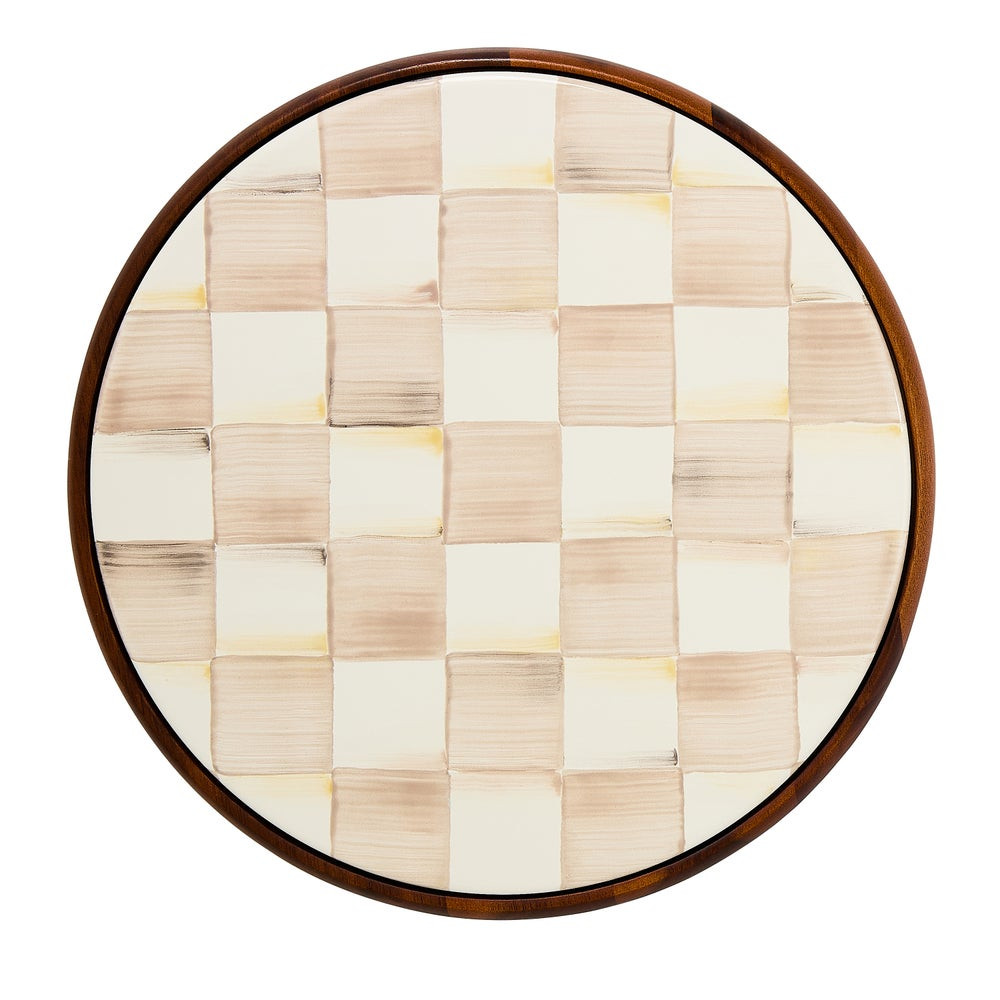 Mocha Check Large Trivet | MacKenzie-Childs