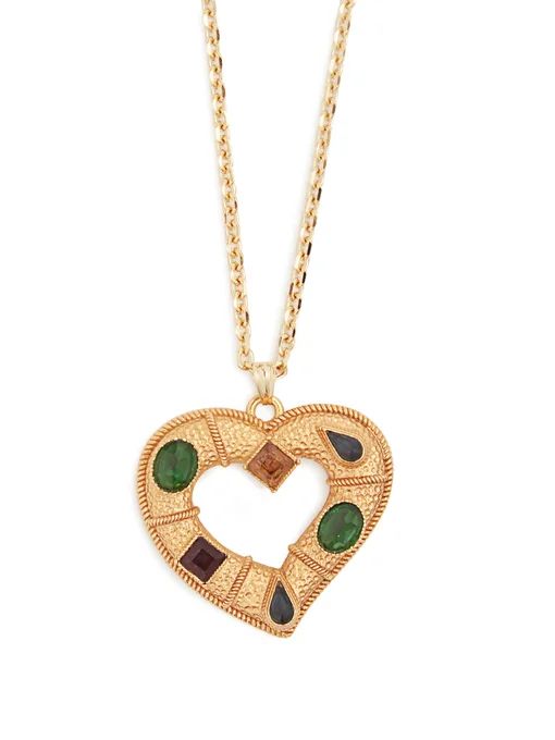Crystal-embellished heart-pendant necklace | Dolce & Gabbana | Matches (US)