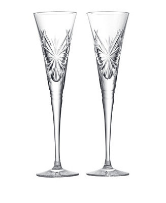 Winter Wonders Snowflakes Flutes, Set of 2 | Macy's