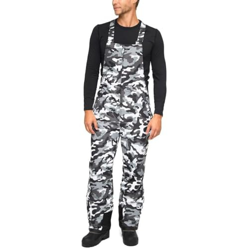 Arctix Men's Essential Insulated Bib Overalls, A6 Camo Black, 4X-Large/32" Inseam | Amazon (US)