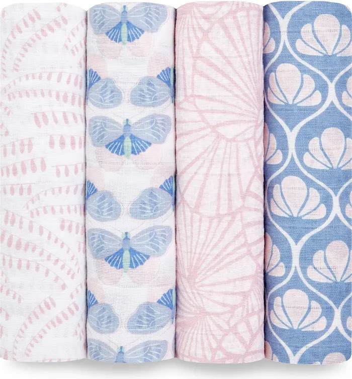 aden + anais 4-Pack Classic Swaddling Cloths | Nordstrom | Nordstrom