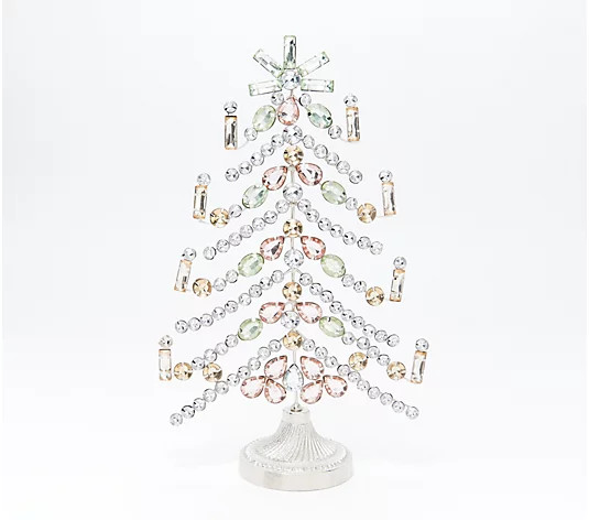 Martha Stewart Flat Jeweled Tree on Pedestal - QVC.com | QVC