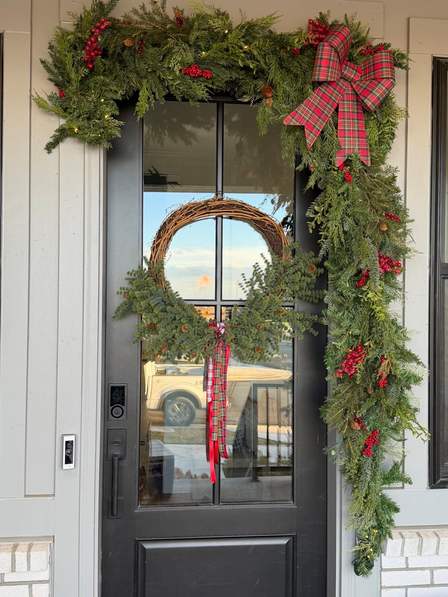 Ralph Lauren vibes; Christmas porch door! 

#LTKSeasonal #LTKHoliday #LTKHome