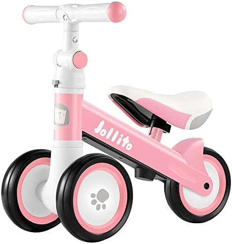 Jollito Baby Balance Bike, Adjustable Toddler Baby Bicycle 12-24 Months with 3 Silent Wheels, No ... | Amazon (US)