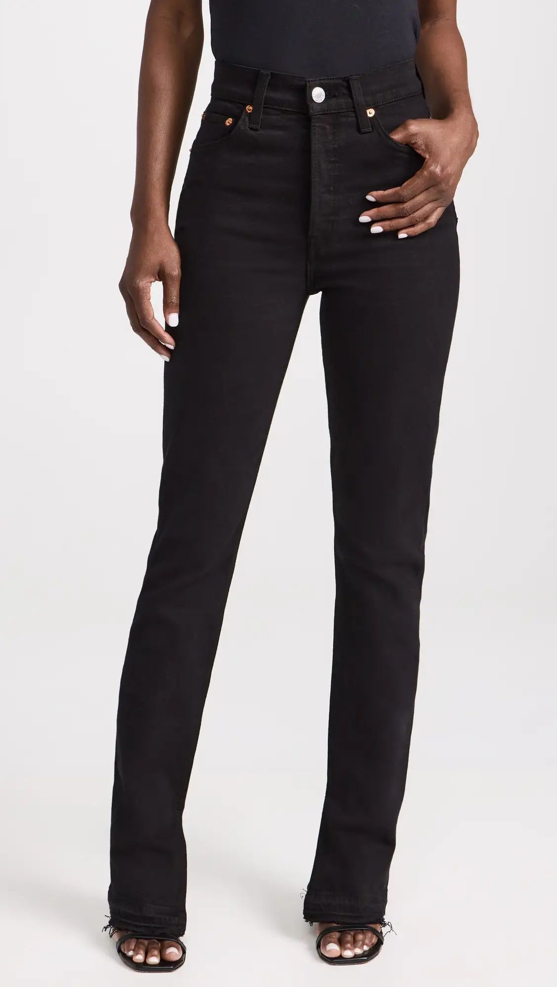 RE/DONE 70s High Rise Skinny Boot Jeans | Shopbop | Shopbop