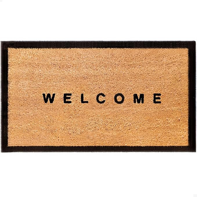 THEODORE MAGNUS Door Mat – Coir Doormat for Outdoor Entrance, Durable Welcome Mat with Non-Slip... | Amazon (US)