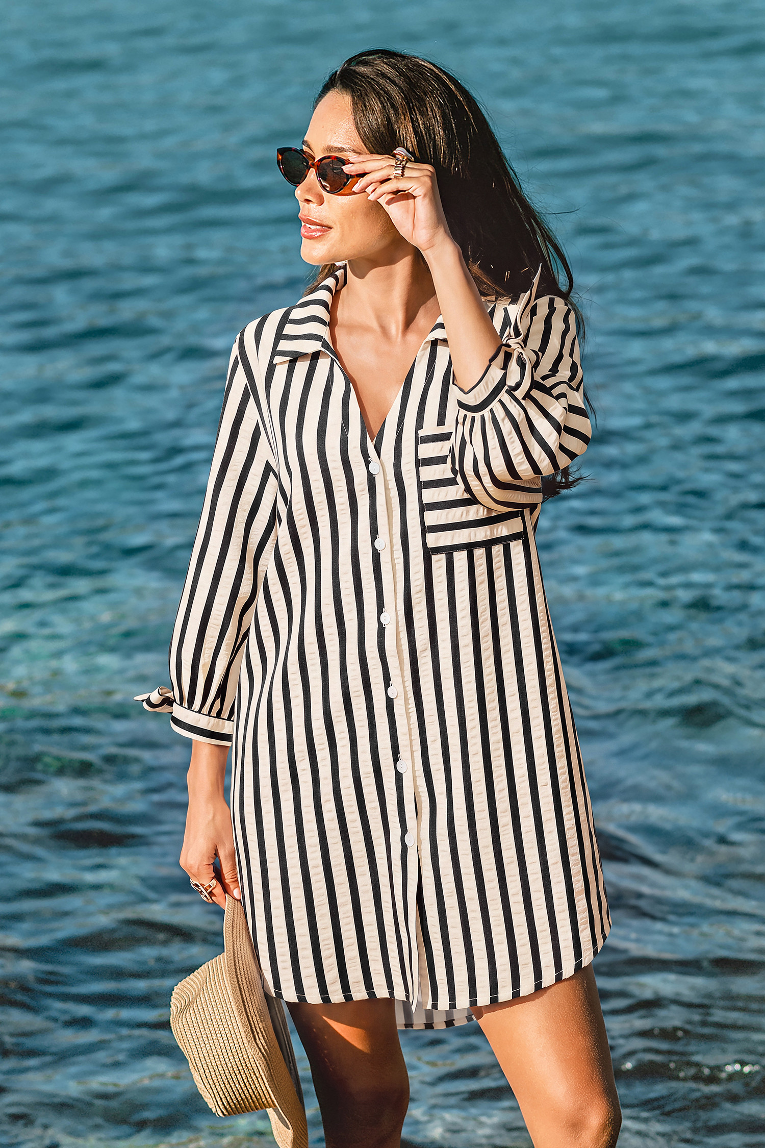 Last Stop Cover-Up Mini Dress | Cupshe US