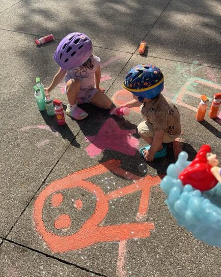 Love their paint chalk! 

Toddler activities. Outdoor activities. Toddler summertime fun. Kids activities. Target finds. Summer outfit. 

#LTKFamily #LTKFindsUnder100 #LTKKids