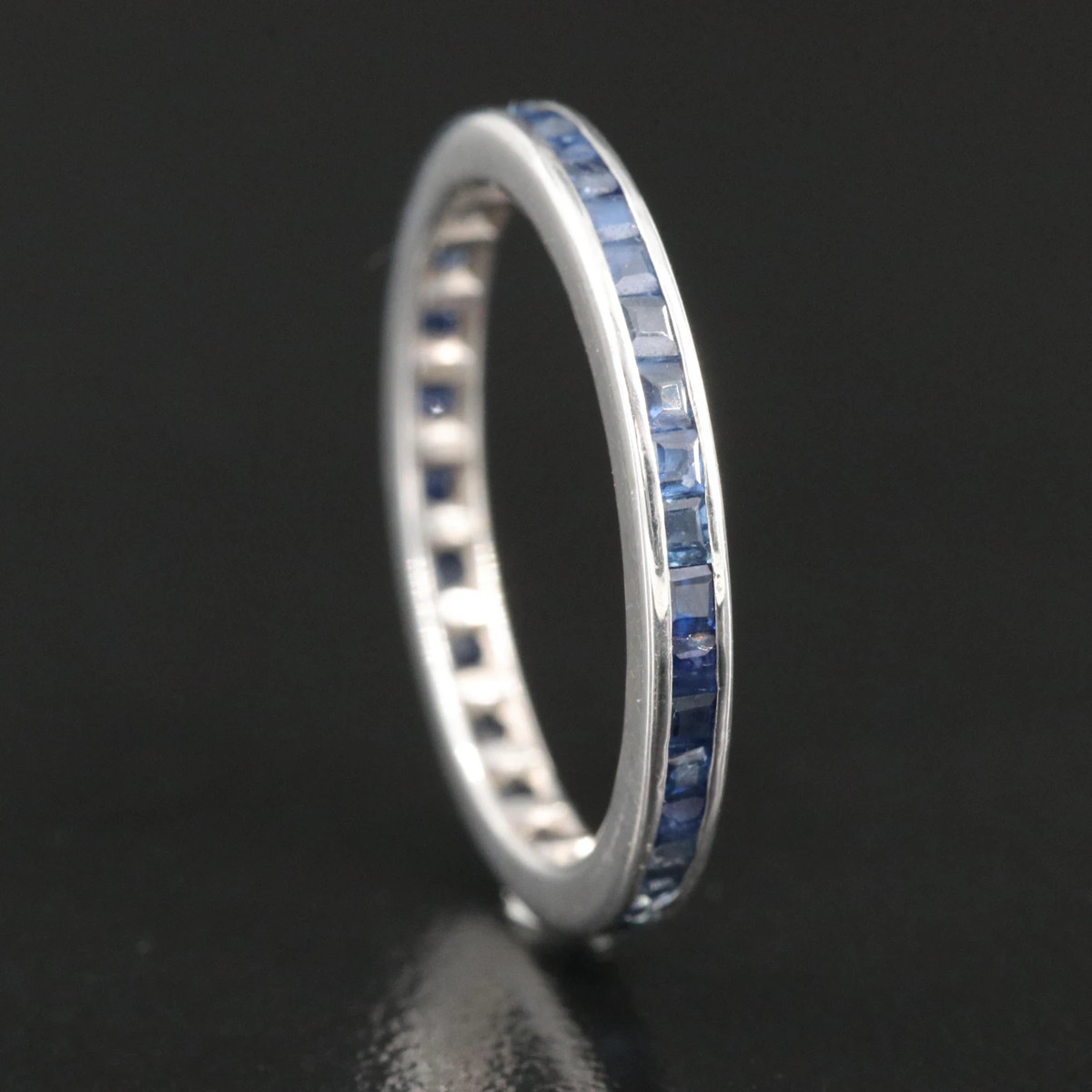 Natural Sapphire Eternity Band 1ctw, Size 5, 14k wg  | eBay | eBay US