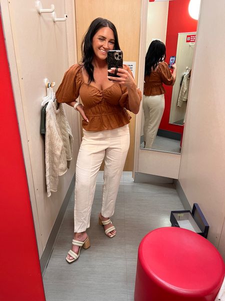 White pants and the cutest braided sandals for winter to spring! 

Target favorites, target winter outfits, target spring finds 