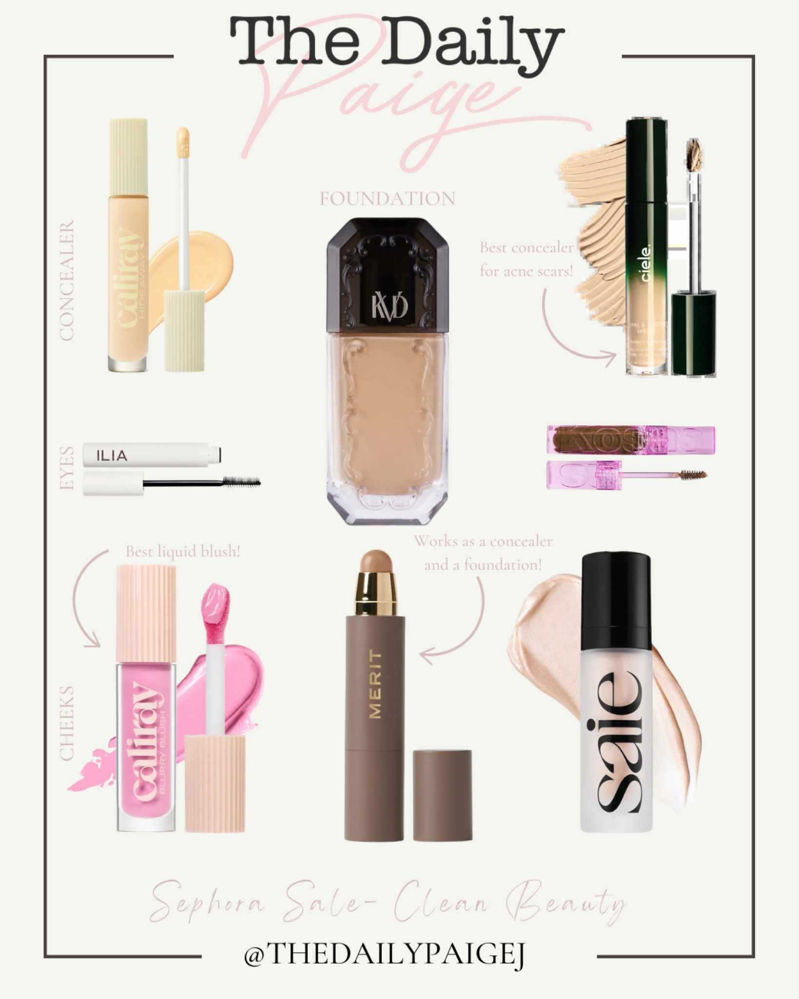 If you’re looking for clean beauty picks from Sephora, these are my everyday favorites and are on sale today with the Sephora Sale. If you’re looking for concealer for under the eyes, caliray or merit is a great option. If you’re looking for a great cheek tint, caliray also has a great option. So many clean, non toxic makeup options that are acne safe on sale today. 

Non toxic makeup, clean beauty finds, clean beauty at Sephora, beauty gifts, foundation on sale 

#LTKBeauty #LTKSaleAlert #LTKSeasonal