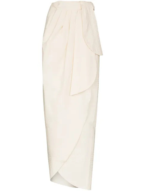 Traveler wraparound midi skirt | Farfetch (US)