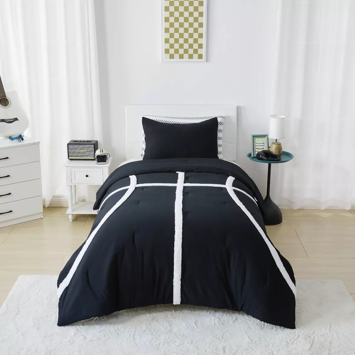 Mingled Threads Sportopia Applique Court Comforter Set | Target