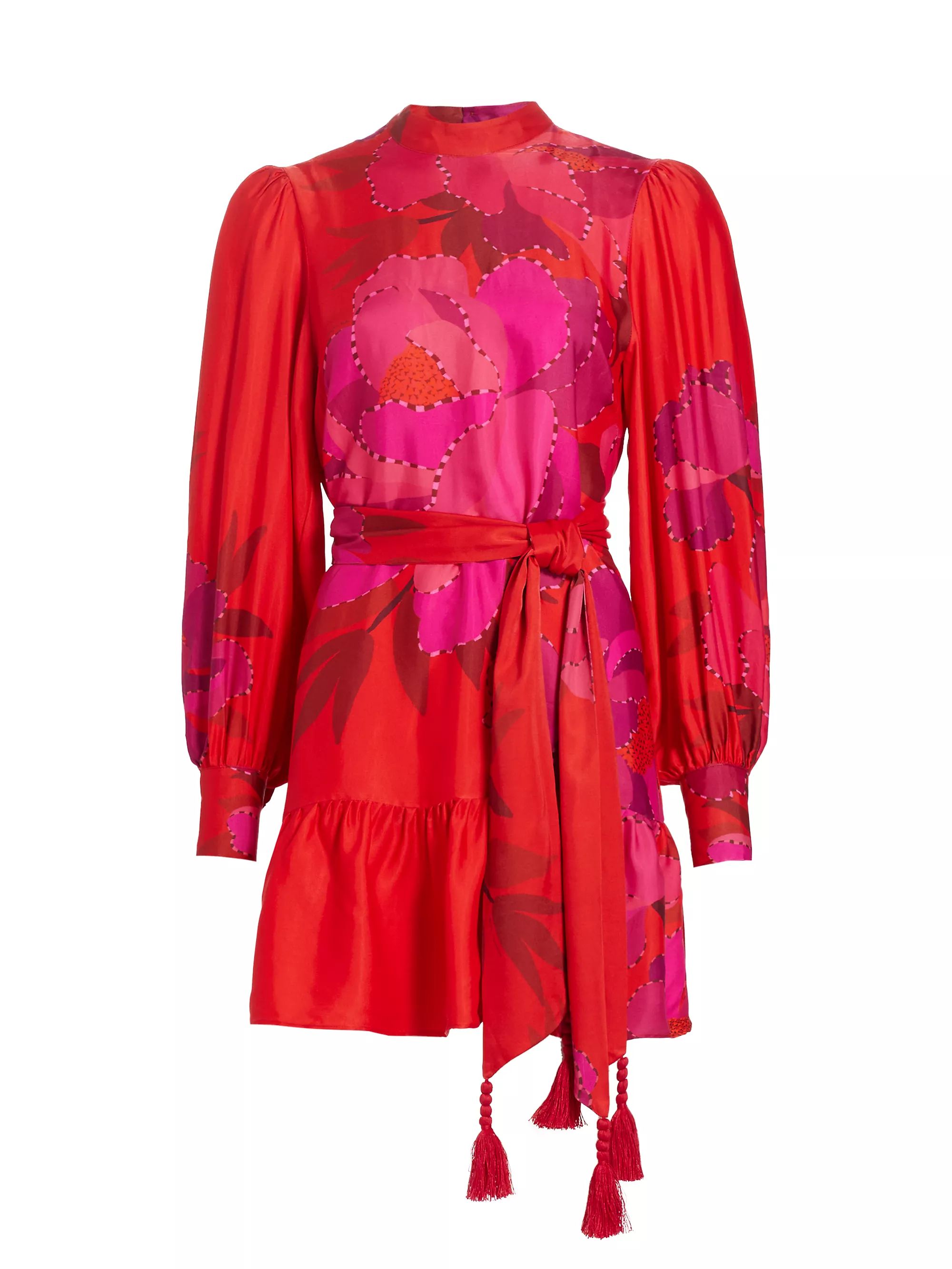 Peony Long-Sleeve Minidress | Saks Fifth Avenue