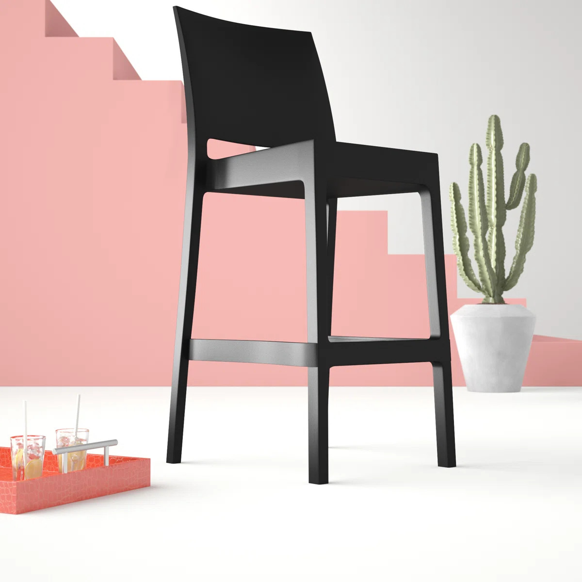 Adrienne Outdoor Stool (Set of 2) | Wayfair North America