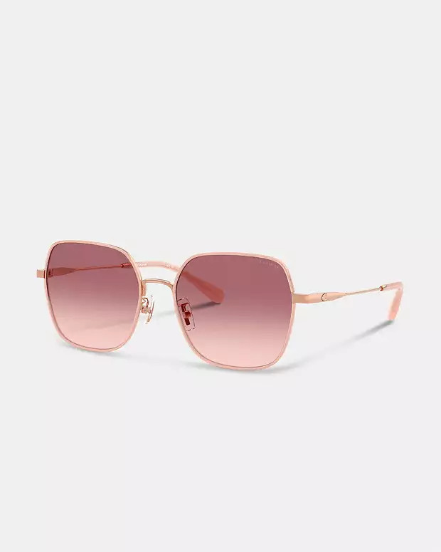 Metal Thin Square Sunglasses | Coach (US)