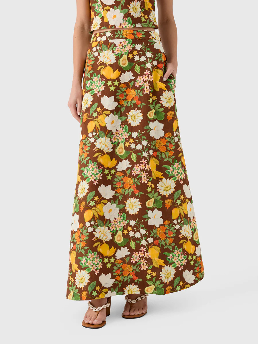 Verandah Women's Floral Maxi Skirt | Saint Bernard