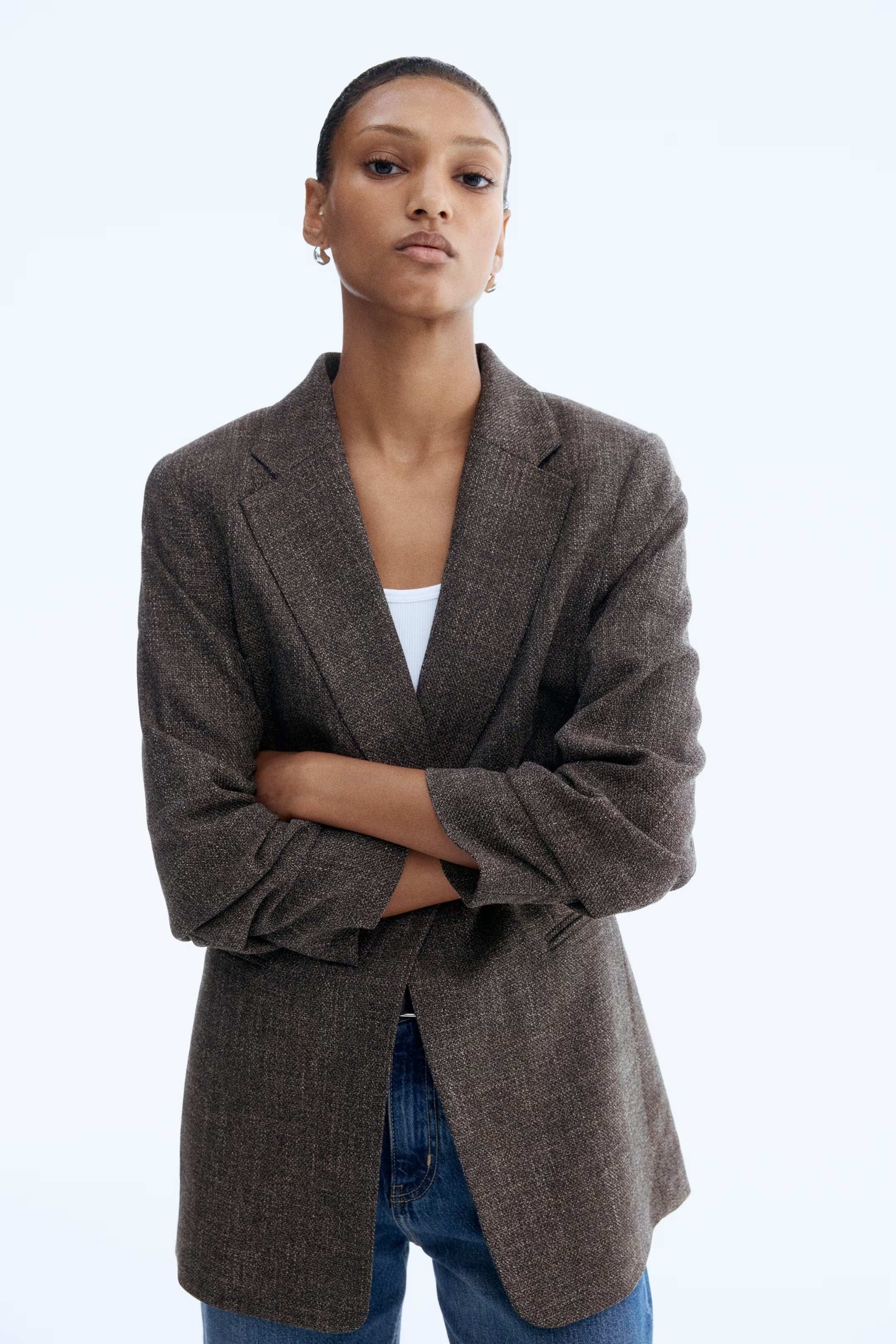 Gathered-Sleeve Jacket | H&M (US + CA)