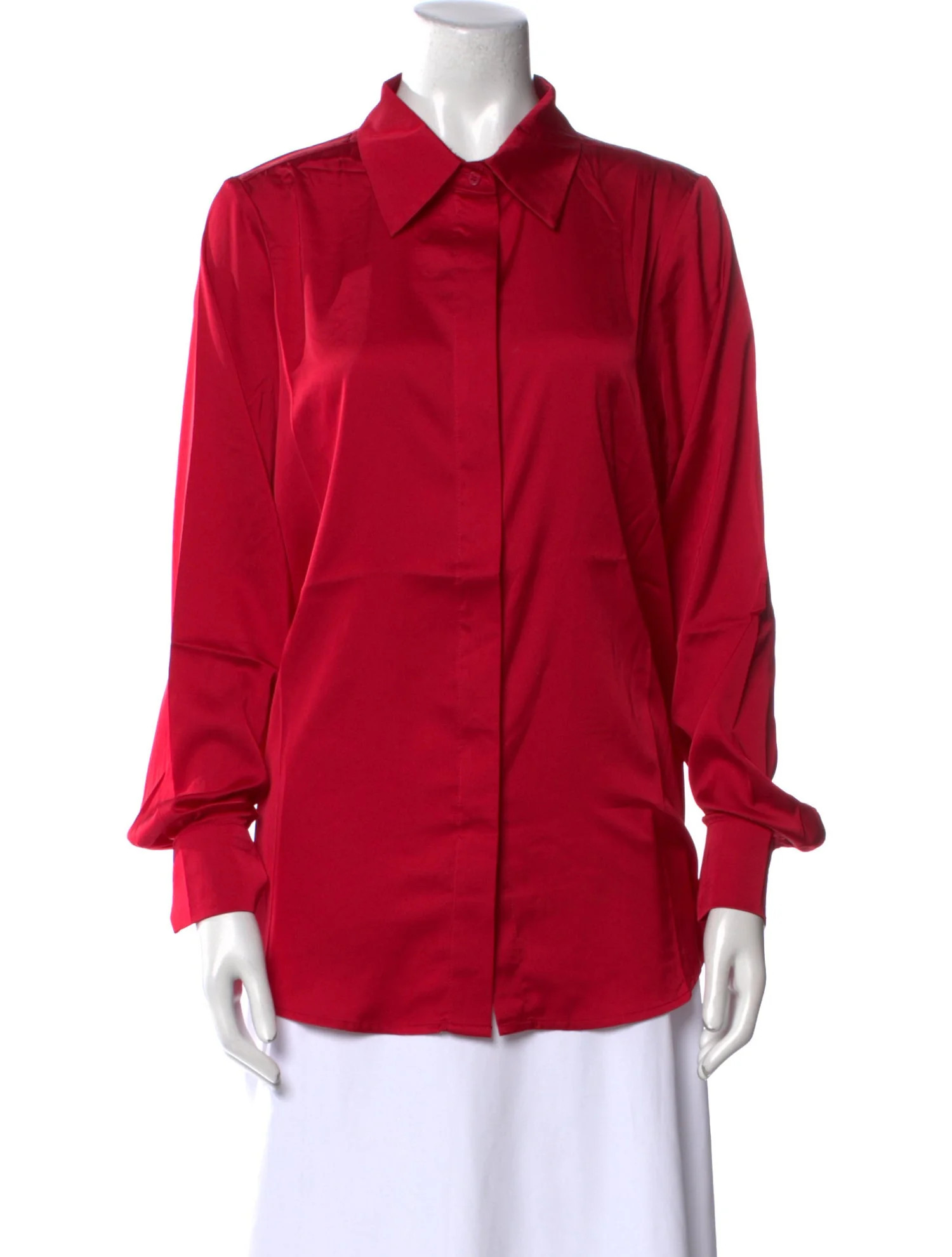 Long Sleeve Button-Up Top w/ Tags | The RealReal