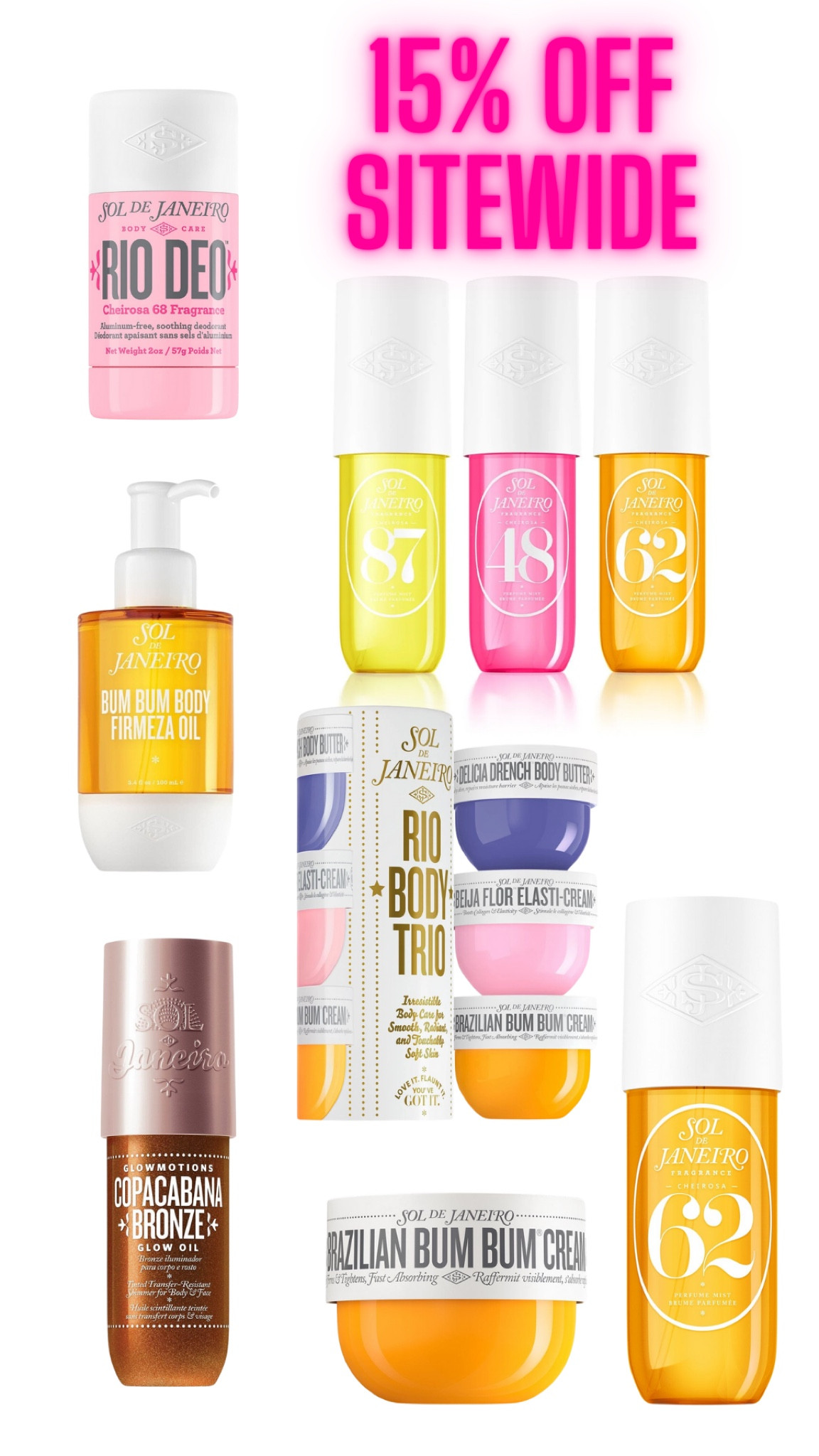 15% off sitewide! Bronze oil is back in stock! I also love the deodorant and of course the bumbum cream is my holy grail 

#LTKBacktoSchool #LTKSaleAlert #LTKBeauty