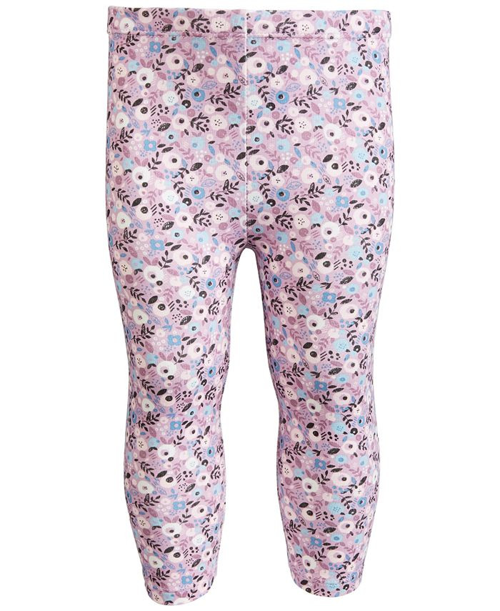 Baby Girls Ditsy Floral-Print Leggings, Created for Macy's | Macys (US)