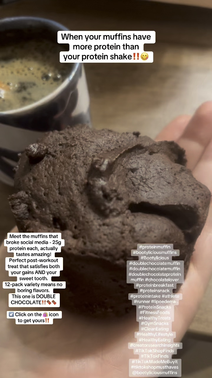 Bootylicious Muffins | High-Protein Baking Dessert Snack | 25g Protein | 12-Pack (Variety Pack)

🍑 STOP: These Aren't Your Regular Muffins

When your muffins have more protein than your protein shake‼️😋

Meet the muffins that broke social media - 25g protein each, actually tastes amazing! 
Perfect post-workout treat that satisfies both your gains AND your sweet tooth. 
12-pack variety means no boring flavors.
This one is DOUBLE CHOCOLATE‼️🍫🍫

Click on the 🛍️ icon 
to get yours‼️

#proteinmuffin #bootyliciousmuffins #Bootylicious #doublechocolatemuffin #doublechocolatelover  #doublechocolateproteinmuffin #chocolatelover  #proteinbreakfast #proteinsnack #proteinintake #athlete #runner #lipoedema #ProteinSnacks #FitnessFoods #HealthyTreats #GymSnacks #CleanEating #HealthyLifestyle #HealthyEating @bootyliciousmuffins

#LTKActive #LTKOver40 #LTKFitness