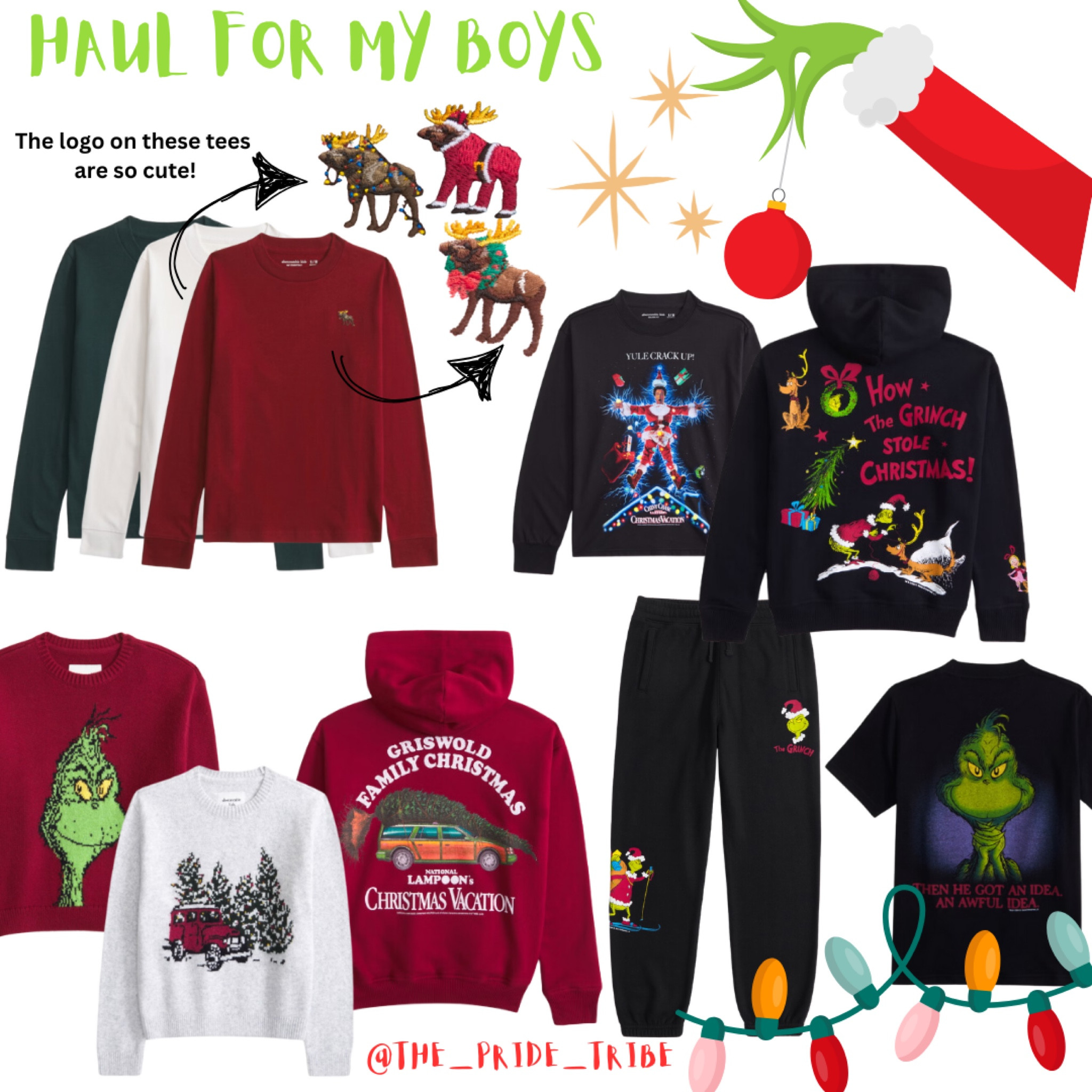 Just ordered my boys these National Lampoons Christmas sweatshirts for a Christmas Vacation themed party 🫶🏼
Also linking a few other items I added to my cart for my boys. Boys clothing. Kids clothing haul. Christmas Vacation  

#LTKHoliday #LTKKids #LTKSeasonal