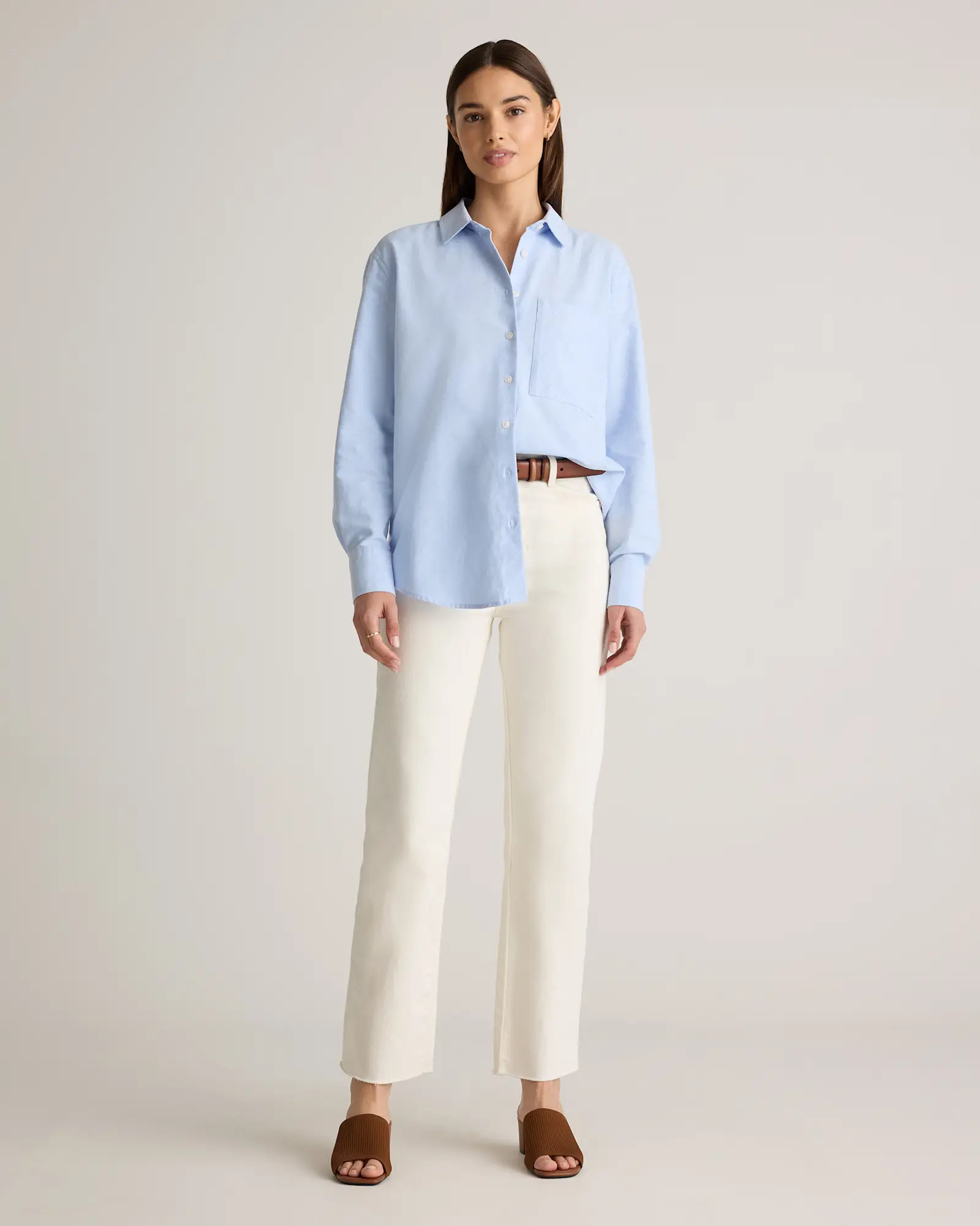 Organic Cotton Relaxed Oxford Shirt | Quince