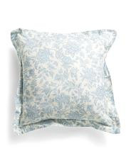 20x20 Coastal Jacobean Floral Pillow | TJ Maxx