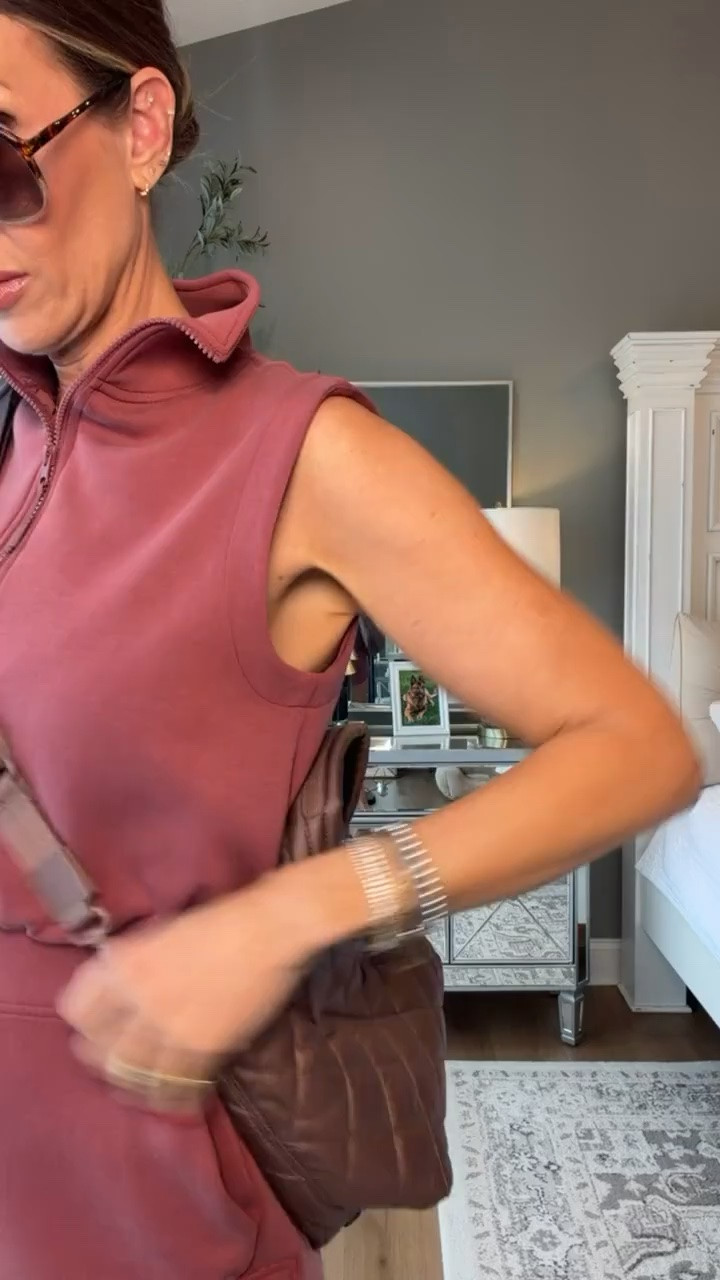 This matching set is the definition of comfortable but still cute. The half zip top gives it a sporty feel, while the relaxed shorts make it perfect for travel days, running errands, walks, or casual weekends. The dusty rose color is gorgeous and looks so much more elevated than your typical lounge set.

matching set, lounge set, travel outfit, athleisure style, casual outfit, half zip top, summer outfit, airport outfit, everyday fashion, comfortable style, sporty chic, weekend outfit, dusty rose outfit, easy outfit ideas, themominstyle

#LTKActive #LTKmomlife #LTKOver40