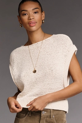 By Anthropologie Short-Sleeve Sweater | Anthropologie (US)