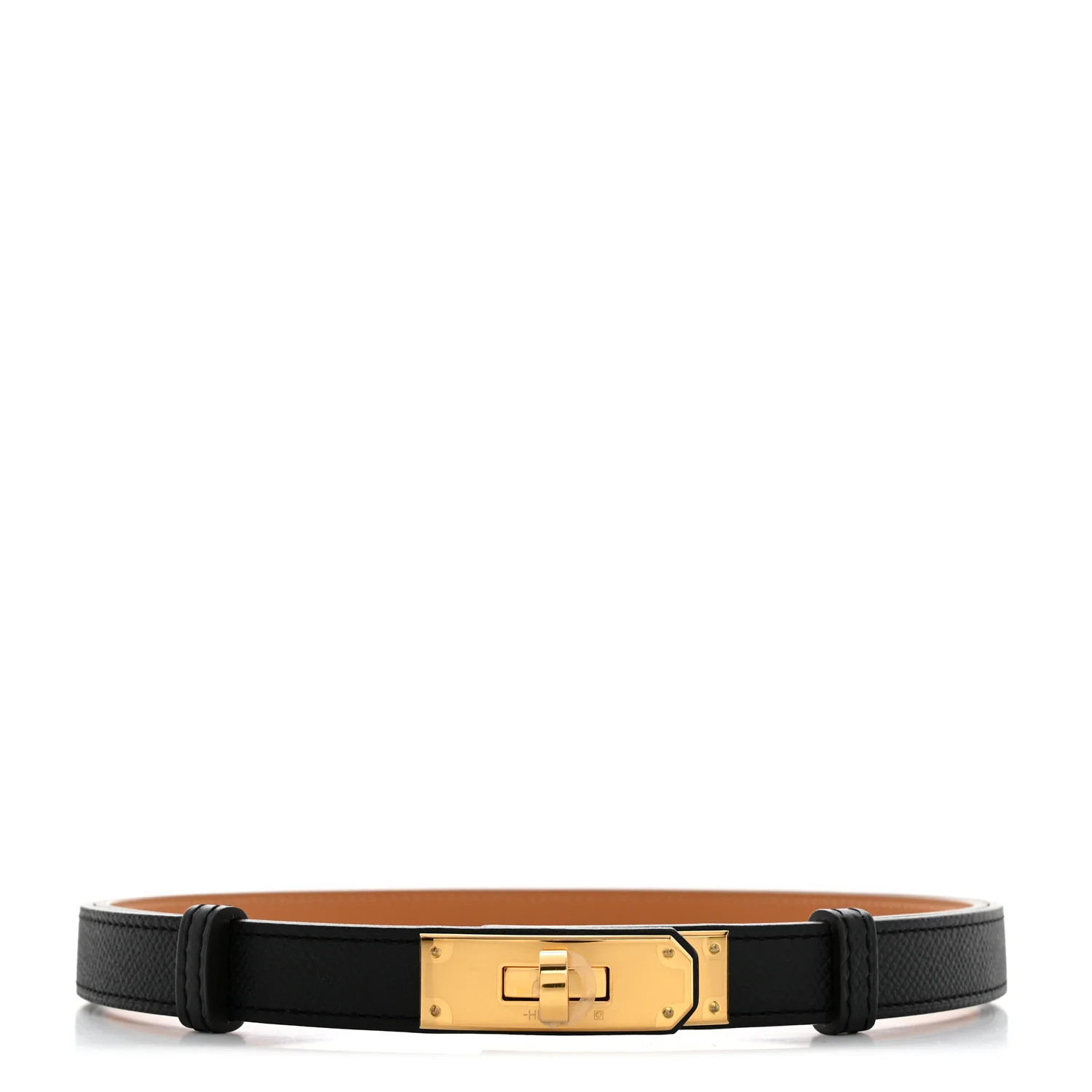 Hermes Epsom Kelly Belt Black | FASHIONPHILE (US)