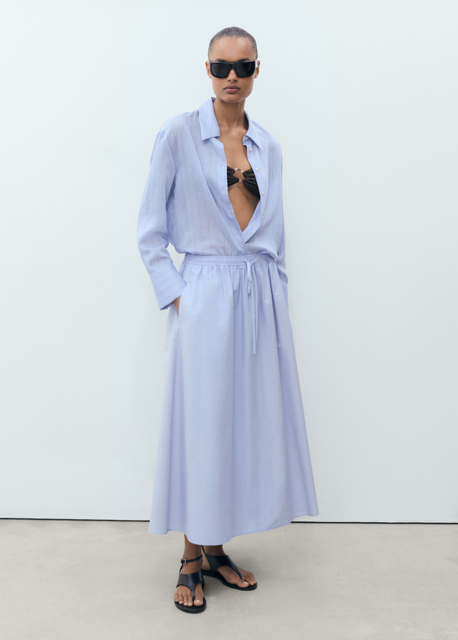 Flared cotton skirt | Mango (US/MX/AU)