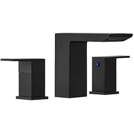 JAKARDA 8 inch 2 Handles Widespread Bathroom Faucet 3 Holes with Pop up Drain Assembly and Water Sup | Amazon (US)