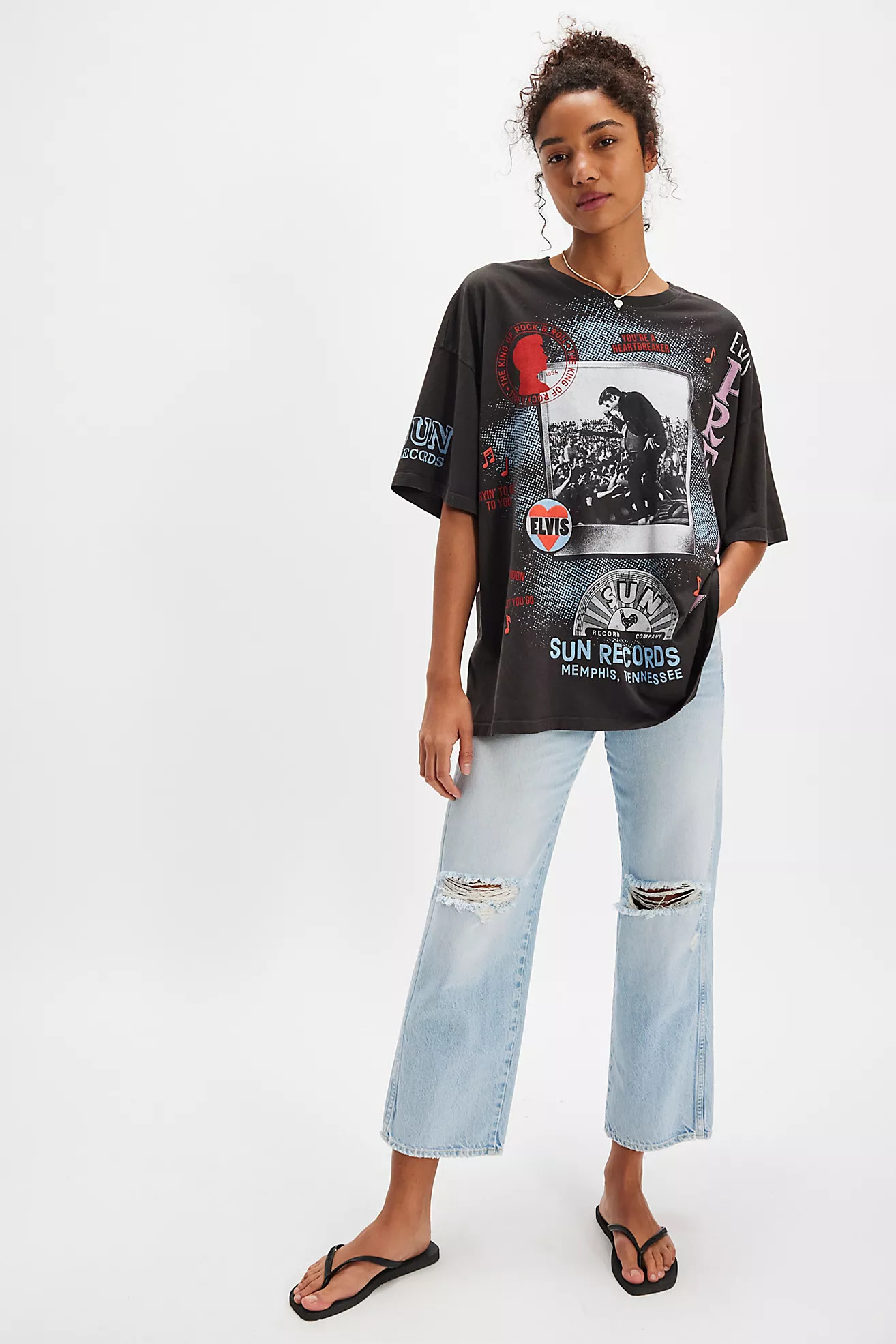 Elvis Presley Oversized Sun Records Tee | Free People (Global - UK&FR Excluded)