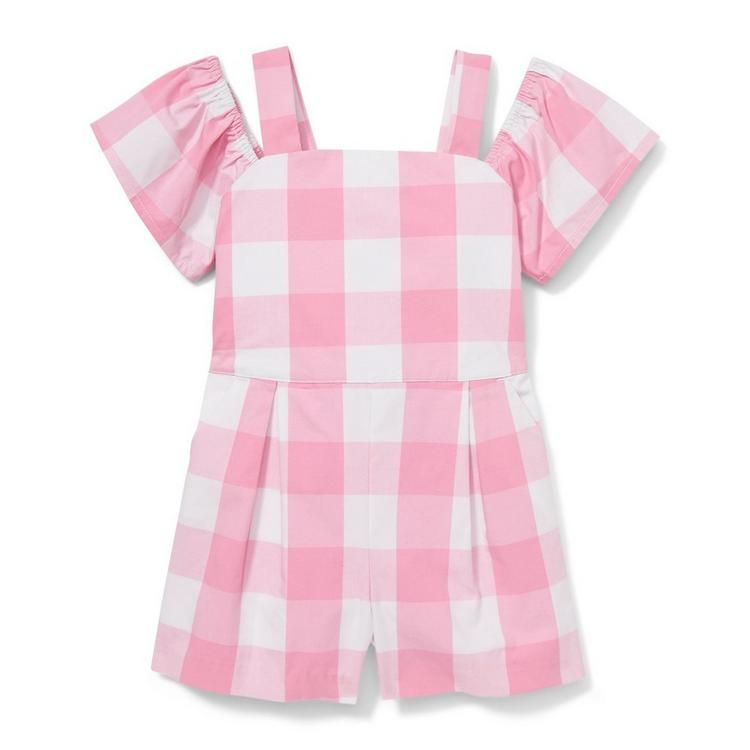 Pink Gingham Romper | Janie and Jack