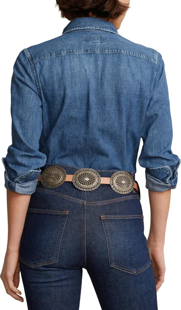 Slim Fit Denim Button-Up Shirt | Nordstrom