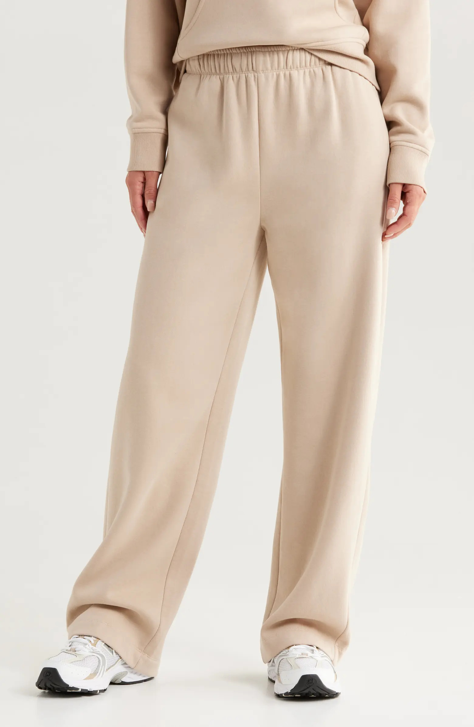 Zella Cloud Fleece Straight Leg Sweatpants | Nordstrom | Nordstrom