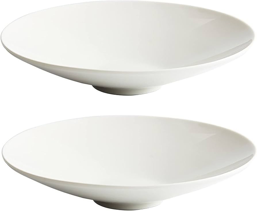 Ceramic Dinner Plates Set Of 2, Spaghetti Bowl,Deep Dish,Microwave, Oven, And Dishwasher Safe,Des... | Amazon (US)