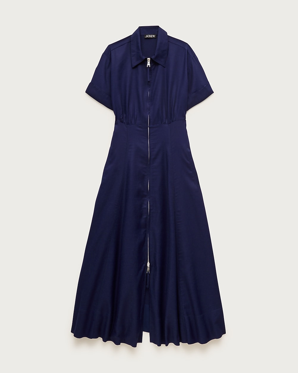 Zip-up shirt-dress in Gramercy linen blend | J. Crew US